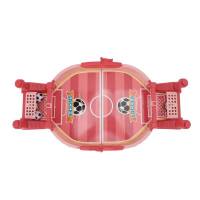 Aqur2020 Miniature Table Football Game, Pink, Interactive Desktop Game for Parents and Kids, Portable, 38x20cm