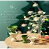 3Pcs Dollhouse Tea Cup Sets, 1:12 Scale Miniature, Porcelain Dollhouse Accessories, Green Teapot Platter Dish Sets Set for Dollhouse Kitchen Supplies view 3