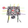 Aqur2020 Black and White High Contrast Baby Cloth Book with Teething Mirror, Polyester Fiber, Portable, Transportation Theme, 11.6x11.6 Inches view 4