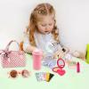Girl Purse  Little Girl Pretend Play Makeup Purse Bag, Dress-Up Games Accessories, Sturdy Fun Design, Easy-to-Use Role Toy for Young Children Kids Friends Birthday Party Pretend Play view 3