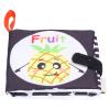 Aqur2020 Soft Baby Book with Sound Paper, Black and White Cloth Book, Visual Awareness Development, 0+ Years, 4.9x4.5 Inches view 3