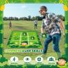 St Patrick Day Tic Tac Toe Giant Bean Bag Toss Game 3 Ft Felt Board with 10pcs Bean Bags Outdoor Camping Backyard Lawn Games Gift for Backyard Fun Party Giant Games (St Patrick Day Style) view 4