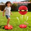 Magic Metaball, Children's Bouncing Ball, Magic Flying Saucer Interactive Pop-Up Transform Toy, Parent-Child Interaction Red Bouncy Ball, Collapsible Time Delay Frisbee Flying Disc Toy with 6 Light view 2