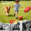 Magic Metaball, Children's Bouncing Ball, Magic Flying Saucer Interactive Pop-Up Transform Toy, Parent-Child Interaction Red Bouncy Ball, Collapsible Time Delay Frisbee Flying Disc Toy with 6 Light view 3