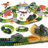 Dinosaur Toys for for Kids 3-8 Year Old, Create a Dinosaur World Adventure Flexible Road Race Tracks, Dinosaur Toys Set, Birthday Gifts for Boys 3-6 Year Old view 1