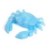 3D Printed Animals Mini 3D Printed Toy Hermit Crab Movable Joints for Home Office Executive Desk Decoration-Crystal Blue||15cm view 1