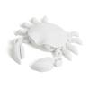 3D Printed Animals Mini 3D Printed Toy Hermit Crab Movable Joints for Home Office Executive Desk Decoration-White||8.5cm view 1