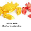 3D Printed Animals Mini 3D Printed Toy Hermit Crab Movable Joints for Home Office Executive Desk Decoration-White||8.5cm view 3
