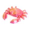 3D Printed Animals Mini 3D Printed Toy Hermit Crab Movable Joints for Home Office Executive Desk Decoration-Silk Pink||15cm view 1