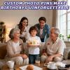 6PCS Photo Buttons for Pictures, 3 Size Clear Acrylic Picture Button Pin, Acrylic Blank Pins Bulk for Crafts Photo, Pictures Acrylicing Button Buckle for Paper Craft, DIY Acrylics Buttonings Buckle view 4