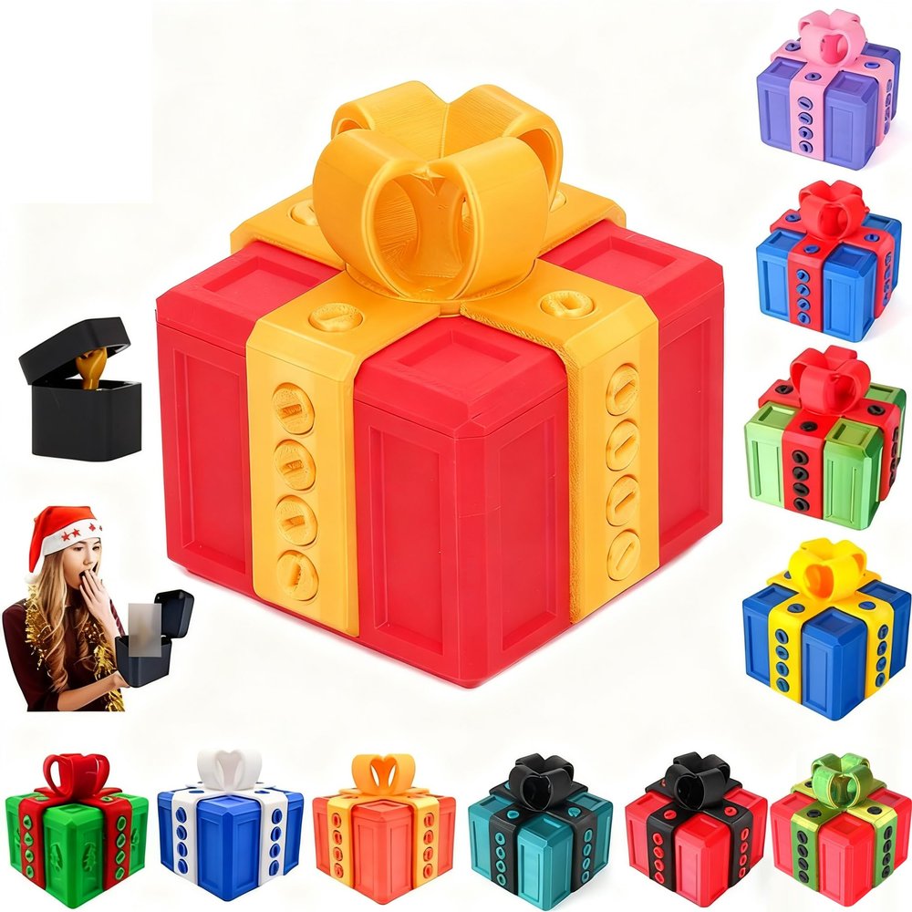 The Prank Box Hilarious Screw Challenge with Middle Finger Surprise, Prank Pop-up Finger Fun Gag Novelty Gift, 3D Printed Screw Gifts Boxes Ideal for Birthday, Christmas, Halloween