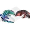 3-d Printed Animals 3-d Printed Stuff Simulated Lizard Articulated Flexible for Home Office Decompression Decor Executive Desk Toys-Luminous Blue view 2