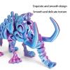 3D Printer Toys 3-d Printed Stuff Mammoth Articulated Flexible for Home Office Executive Desk Decoration Movable Joints-Laser Blue||11.5cm view 3