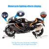 1/6 Scale Alloy Dynamic Motorcycle Model - Simulation Bike with Ignition System Smoke Spray, Immersive Light & Sound Effects for Enthusiasts (Black) view 3