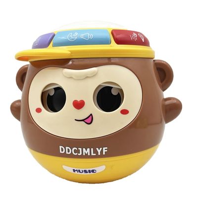 Baby Toys for 6 to 12 Months, Cute Monkey Drum Musical Toys for 12-18 Months Kids, Tummy Time Toys for Baby 0-3-6-9 Months