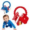 2pcs Christmas Baby Silicone Teether Christmas Tree and Bear Teething Ring Christmas Teething Toys Toddler Teething Chew Toys Gifts or Chritmas Stocking Filler view 1