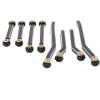Drfeify Aluminum Alloy RC Chassis Linkage Pull Rod Set for HOBBYPLUS 1/18 4WD CP18P RC Cars, Lightweight Design (Black) view 3