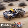 1:16 Scale RC Monster Truck, 2.4GHz Remote Control Fast RC Car 36km/h 4WD Off-Road Water-Resistant Electric Powered Vehicle with Dual Batteries, Drift & Off-Road Tires, Metal Drivetrain and LED Lights view 2