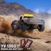 1:16 Scale RC Monster Truck, 2.4GHz Remote Control Fast RC Car 36km/h 4WD Off-Road Water-Resistant Electric Powered Vehicle with Dual Batteries, Drift & Off-Road Tires, Metal Drivetrain and LED Lights view 3