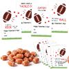 24 Set Sports Valentines Day Cards and Erasers for Kids, Football Valentines Day Cards and Erasers Bulk Gifts for Kids School, Classroom Exchange, Party Favors for Boys (Football Cards and Erasers) view 1