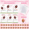 24 Set Sports Valentines Day Cards and Erasers for Kids, Football Valentines Day Cards and Erasers Bulk Gifts for Kids School, Classroom Exchange, Party Favors for Boys (Football Cards and Erasers) view 2