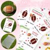 24 Set Sports Valentines Day Cards and Erasers for Kids, Football Valentines Day Cards and Erasers Bulk Gifts for Kids School, Classroom Exchange, Party Favors for Boys (Football Cards and Erasers) view 3