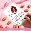 24 Set Sports Valentines Day Cards and Erasers for Kids, Football Valentines Day Cards and Erasers Bulk Gifts for Kids School, Classroom Exchange, Party Favors for Boys (Football Cards and Erasers) view 4
