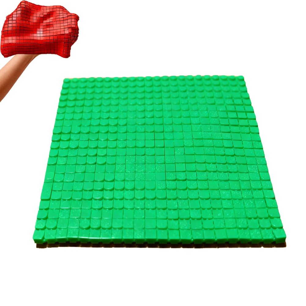 3D-Printed Fabric Fidget Toy, 3D Printed Huge Flexi Fabric, Fidget Toys for Stress Relief, Anxiety Reduction, Focus, Fun Tactile Engagement for Adults (Green)