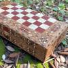 13.8" Handmade 2-in-1 Wooden Backgammon & Chess Set  Solid Inlaid Game Board for Men and Collectors view 4