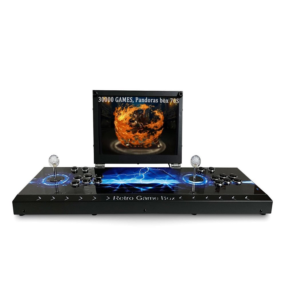 35000 in 1 Portable Arcade Game Console 14-inch HD Screen Dual Players Pandoras Box 80S,Retro Video Game Machine Search/Hide/Save/Load/Pause Games (14in-Dual Players)