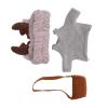 Keenso Delicate Duck Plush Toy Clothes: DIY Match Clothing Set for Plush Ducks or Other Toys - Two Washable Material, Headband, Clothes, and Small Bag Included 3 Piece Set (G Type) view 3