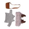 Keenso Delicate Duck Plush Toy Clothes: DIY Match Clothing Set for Plush Ducks or Other Toys - Two Washable Material, Headband, Clothes, and Small Bag Included 3 Piece Set (G Type) view 4