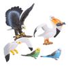 SparkFeng Simulation Flying Bird Model, al Figurine Eonal Toy, Hand Vivid Bird Statue for Home, Includes 5 for Over 3 Years Old view 1