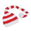 Aqur2020 Baby Santa Hat, Premium Cotton Handmade, Long Tail, for 0-3 Months, Christmas Theme view 3
