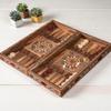 13.8" Luxury Backgammon and Chess Set  Handmade Wooden Inlaid Game Board 3 in 1 for Men, Dad, and Husband view 2