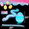Cybermaker 3D Printed Snake Toy with Snake Egg, Flexible Articulated Hinged 3D Printed Animal, Fidget Snake for Stress Relief, Desk Pet Home Office Decor, for Kids Adults Collectors view 2