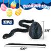 3D Printed Snake Toys with Snake Eggs, Nebula Black Edition Articulated Flexible Snakes, 3D Printed Animals for Desk Decor, Fidget Toys for Teens & Adults, Collector Gift Pack view 3