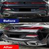 ERIDANUS Auto Accessories for BMW X6 G06 2020-2023 MPRear Bumper Splitter Spoiler Lip (Carbon Fiber Style) ABS 1PCS view 2