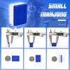 Chinese 1.25"(32MM) Small Royal Azure Mahjong Set with Blue Vinyl Case -152 Melamine Tiles (144 + 8 Blank), Including Dice,Wind indicator,Chips&Mahjong Mat (Majiang)-Collector's Edition for Game Night view 2