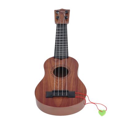 Aqur2020 Educational Musical Ukulele Toy with 4 Strings, ABS Plastic, for Children, Portable