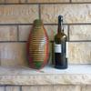Artisan Hand-Carved Gourd Giro - Green, Red & Natural Finish - Unique Latin American Percussion Instrument view 2