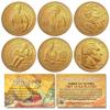 2025 Gold Plated American Women Quarters U.S. Mint 5-Coin Full Set with Certificate view 1