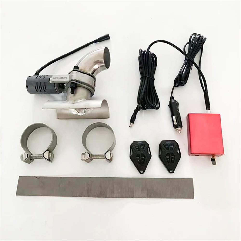 CPFDPSJF Car Exhaust Sound Valve Change Clamp Pipe Without Welding Sounds Adjustable Modification Kit(70mm)