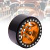 1.9 Inch Beadlock Wheels, Aluminum y RC Wheel Rims, 5 Hole Silver Non ing Lock Tire Wheel Hub for 90046, 0, (Gold) view 2