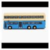 1:110 for Diecast Scale Blue Bus Yellow Roof Simulation Alloy Car Decoration Model Indoor Games view 3