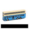 1:110 for Diecast Scale Blue Bus Yellow Roof Simulation Alloy Car Decoration Model Indoor Games view 4