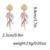 9.4 * 2.3cm Bohemian Shell Alloy Scallop Beach Earrings,golden,9.4 * 2.3cm view 3