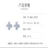 4.4 * 4.1cm Retro Alloy Floral Enamel Pearl Inlaid Earrings For Women,blue,4.4 * 4.1cm view 3