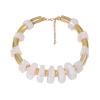 Retro Punk Style Geometric Resin Bead Necklace Accessories For Women,red,48+7cm view 2