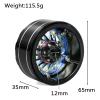 RC Tires Tyres Wheels Compatible with Axial for Trx4 for Scx10 1/10 Crawler Car -10mm Aluminum Turbine 2.2" Beadlock Wear-Resistant RC Wheel Rim Tyre(Wheel Rims) view 4